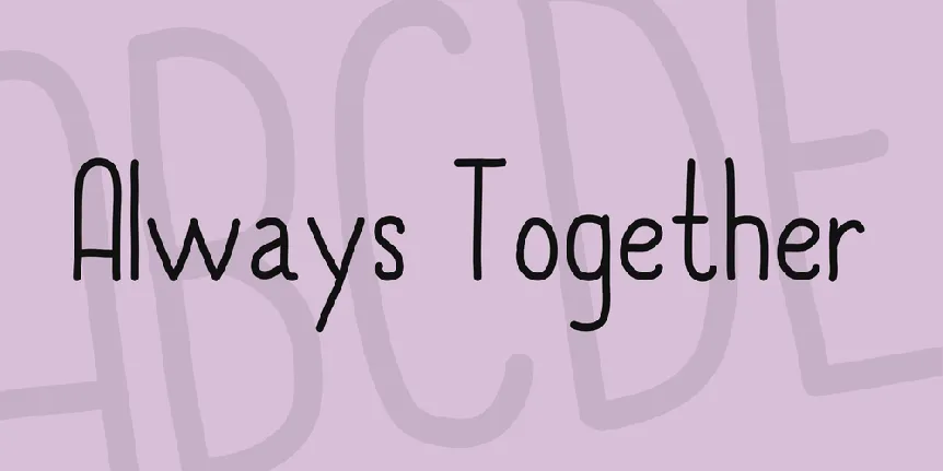 Always Together font