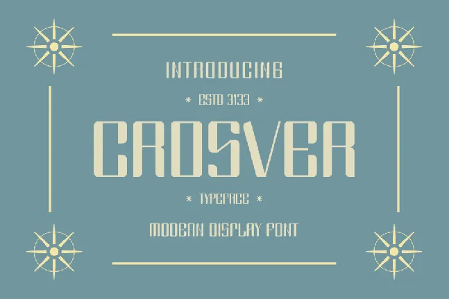 Crosver font