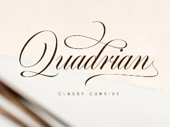 Quadrian font