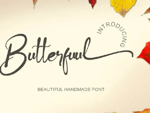 Butterfuul Calligraphy font