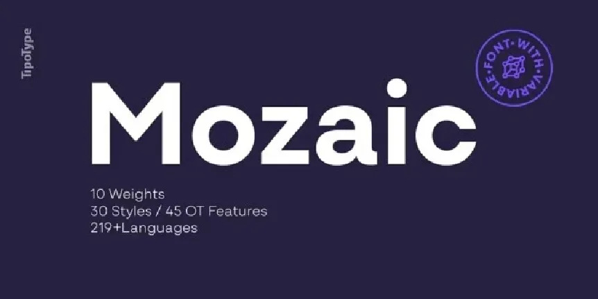 Mozaic Family font