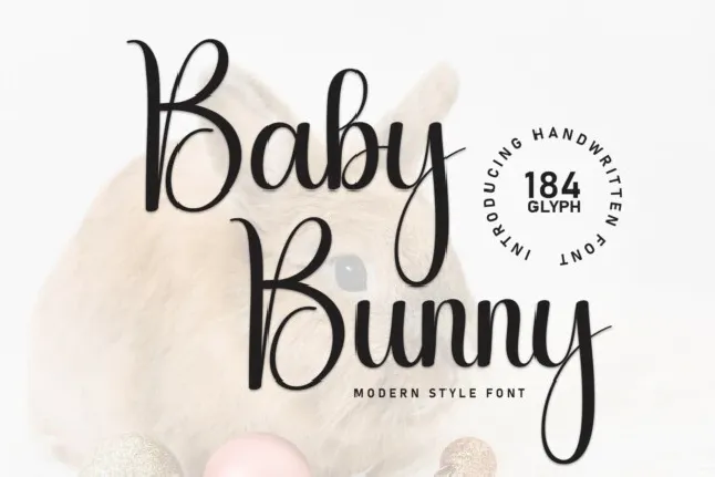 Baby Bunny Script font