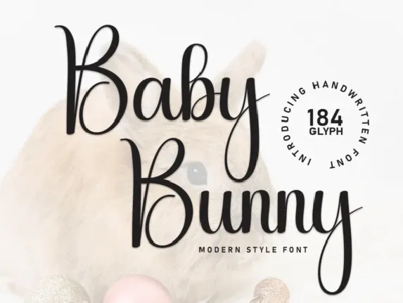 Baby Bunny Script font