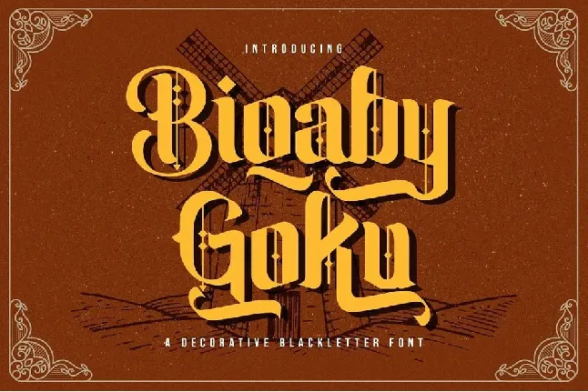 Biqaby Goku font