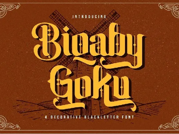 Biqaby Goku font