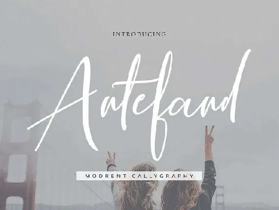 Antefand Script Free font