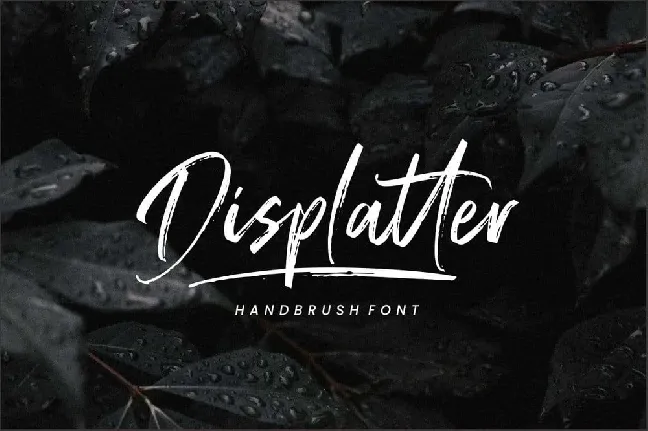 Displatter font