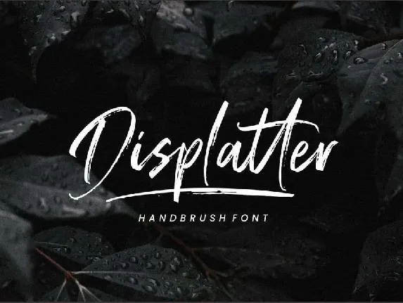 Displatter font