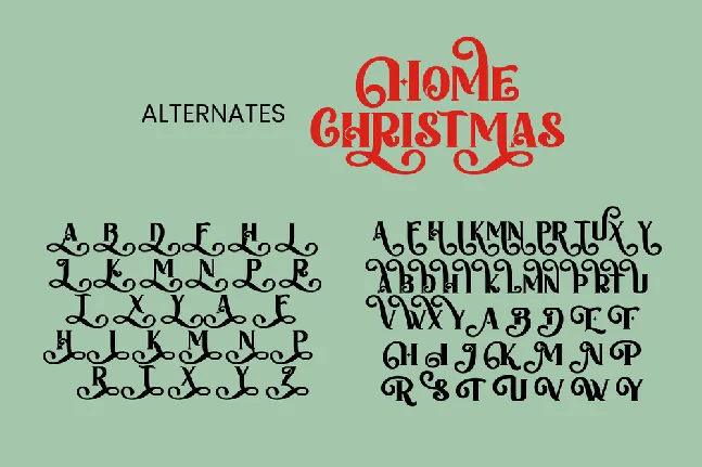 Home Christmas font