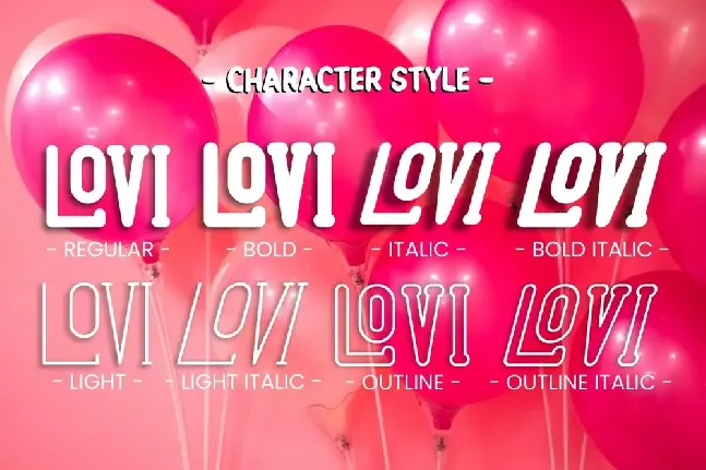 LOVI font