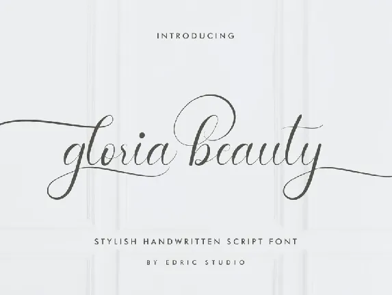 Gloria Beauty font