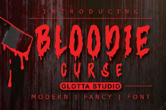 Bloodie Curse font