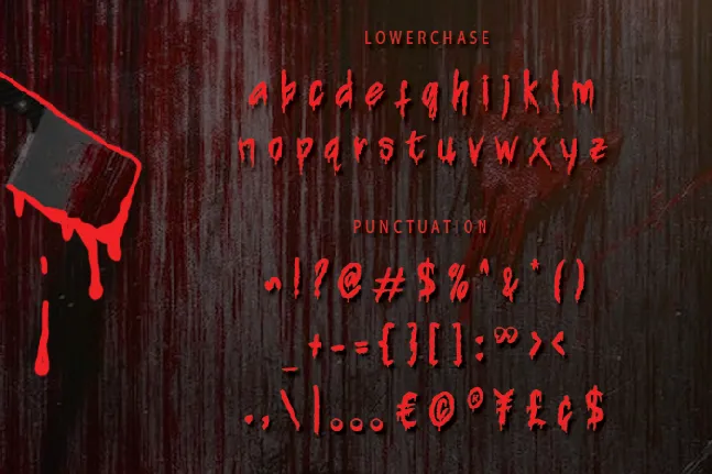 Bloodie Curse font