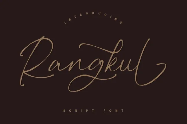 Rangkul font