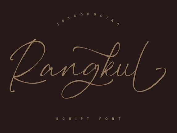 Rangkul font