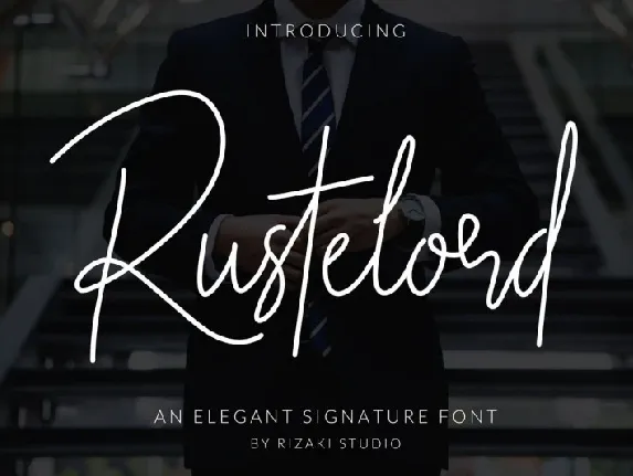 Rustelord Signature font