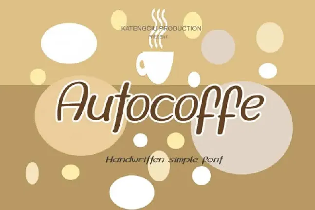 Autocoffe Display font