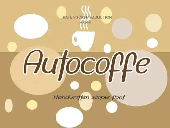 Autocoffe Display font