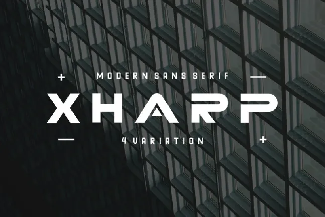 XHARP Futuristic Modern font