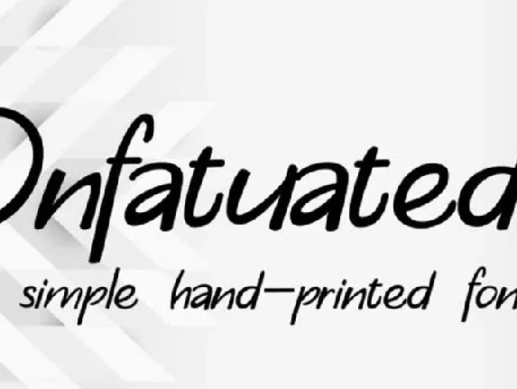 Infatuated font