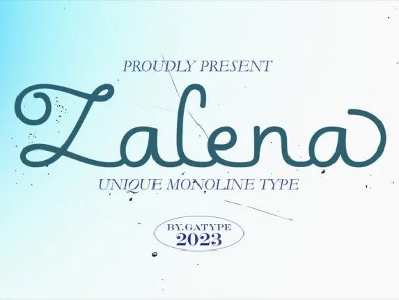 Zalena Script font