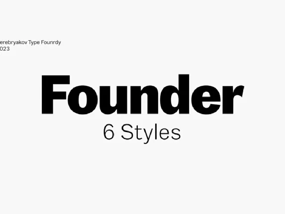 Founder font