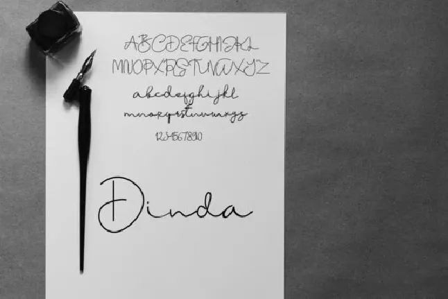 Dinda Handwritten font