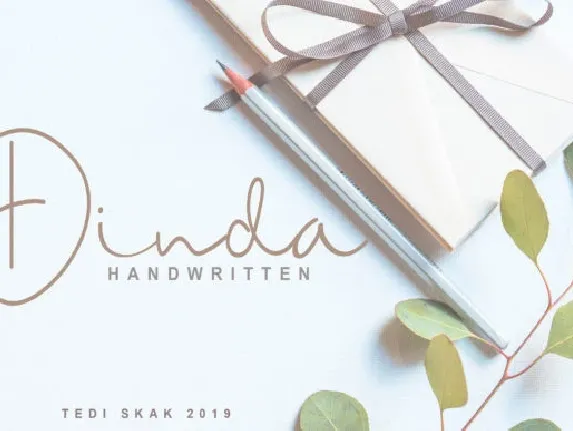 Dinda Handwritten font