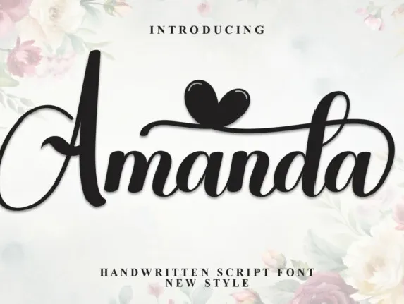 Amanda Script font