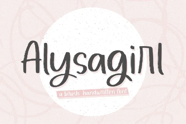 Alysagirl font