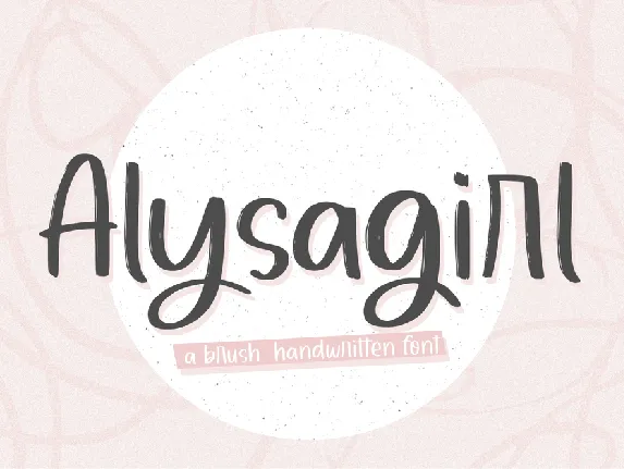 Alysagirl font