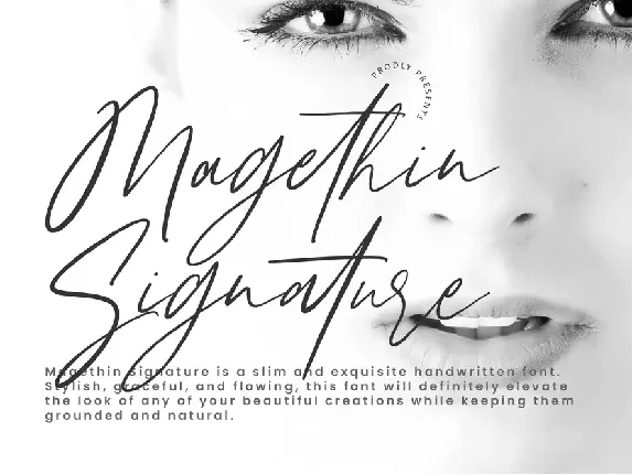 Magethin Signature font