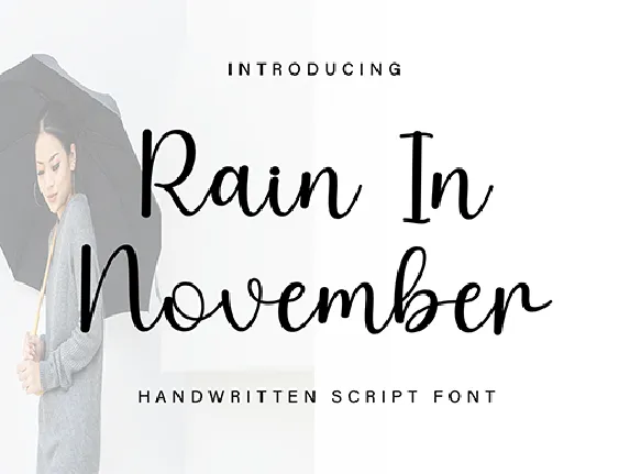 Rain In November font