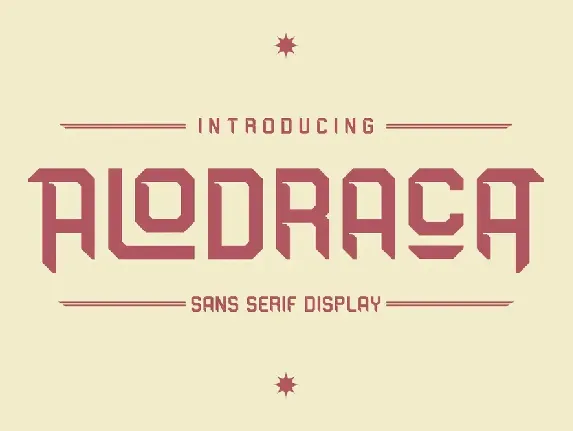 Alodraca font