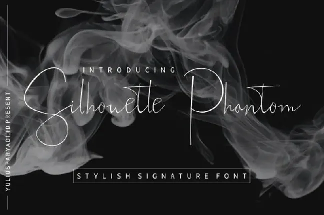 Silhouette Phantom Script font