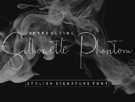 Silhouette Phantom Script font