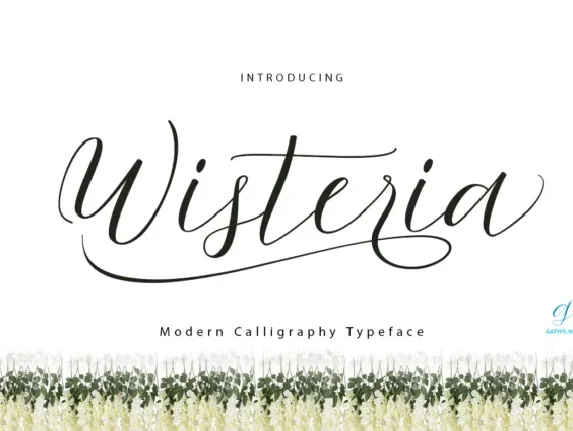 Wisteria Script font