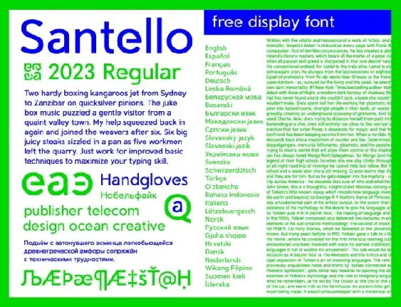 Santello font