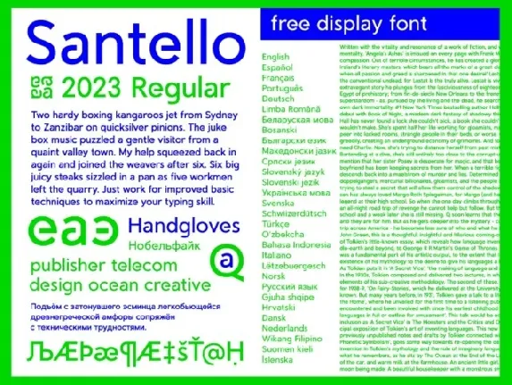 Santello font