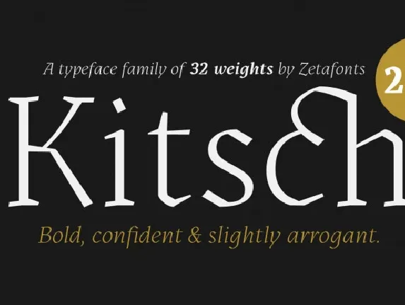 Kitsch Serif Family font