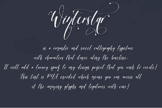 Winterstar font