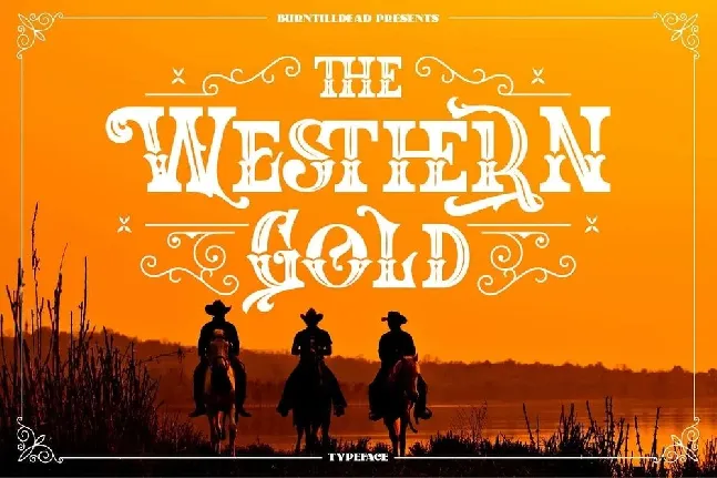 The Western Gold font