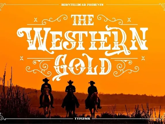 The Western Gold font