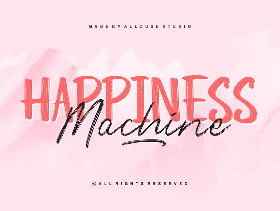 Happiness Machine Demo font