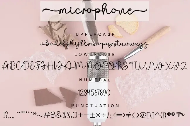 Microphone font