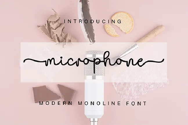 Microphone font