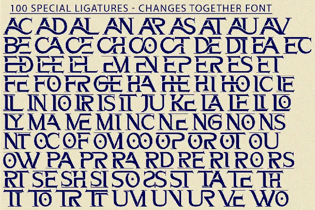 CHANGES TOGETHER DEMO font