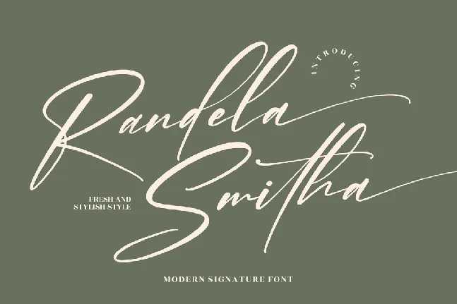 Randela Smitha font