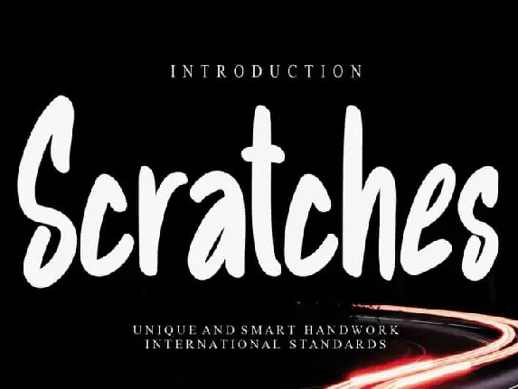 Scratches Display font