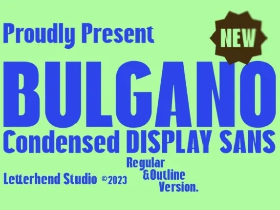 Bulgano font